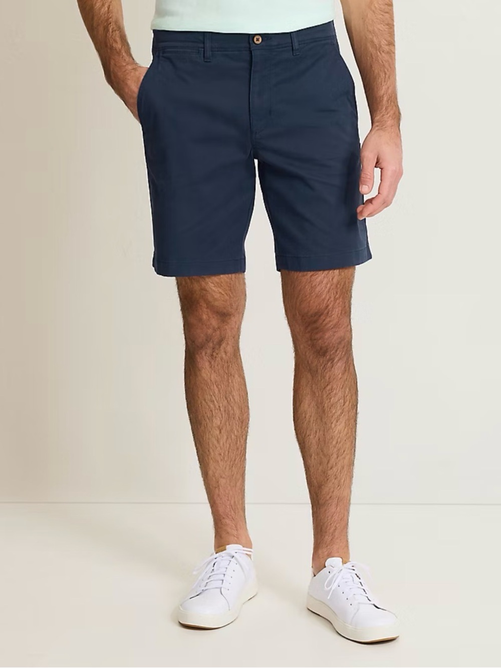 Tommy Bahama Men’s Navy Flat Front Chino Shorts Size 36